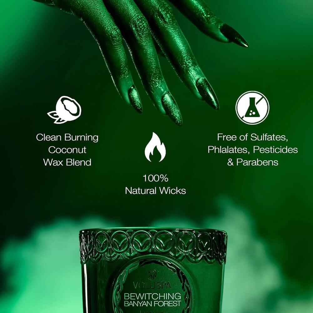 Voluspa Elphaba Wicked Collab Bewitching Banyan Forest Candle 8.50z / 241g NEW - Picture 4 of 11